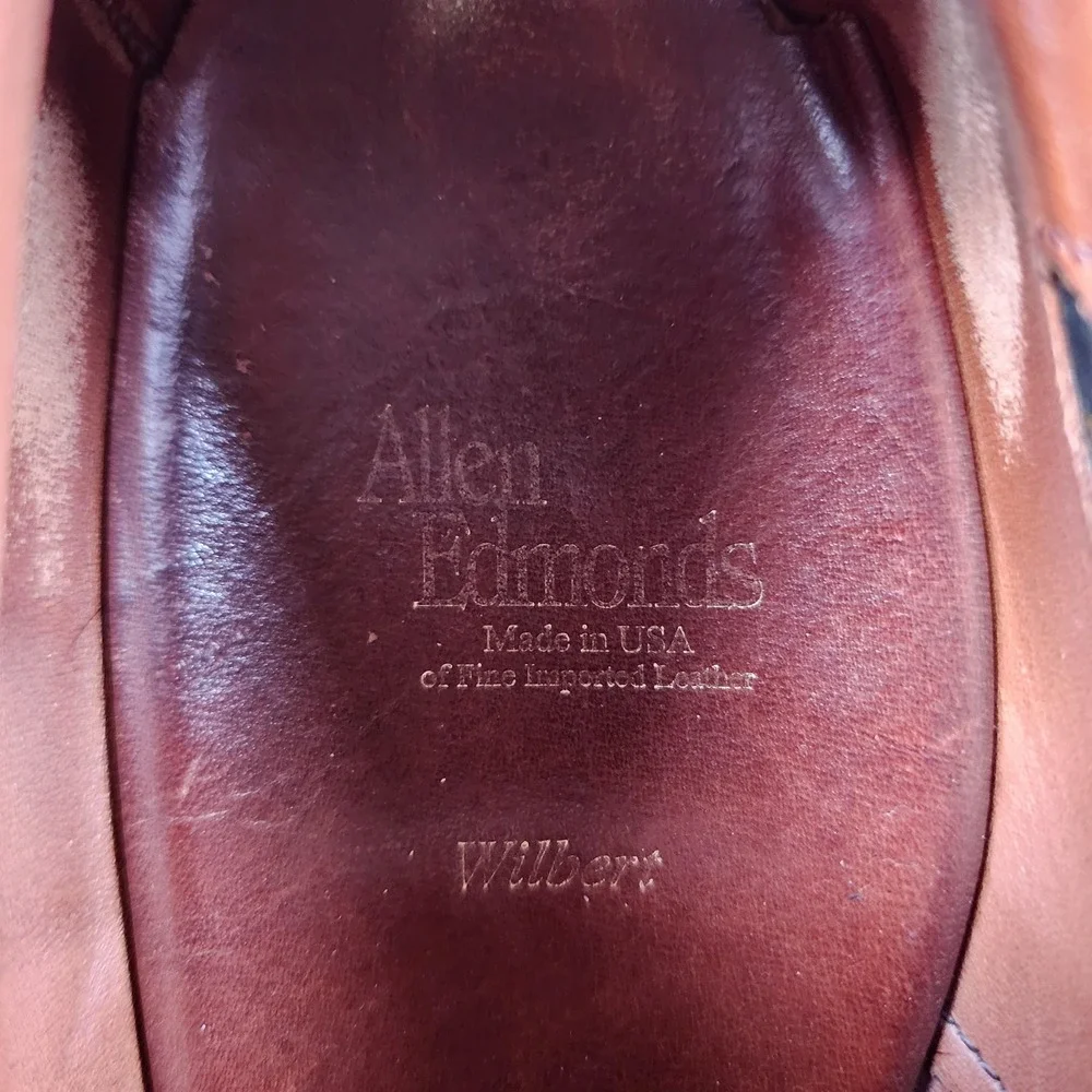 Allen Edmonds Shoes Mens Size 12 D Brown Leather Wilbert Comfort‎ Oxford USA